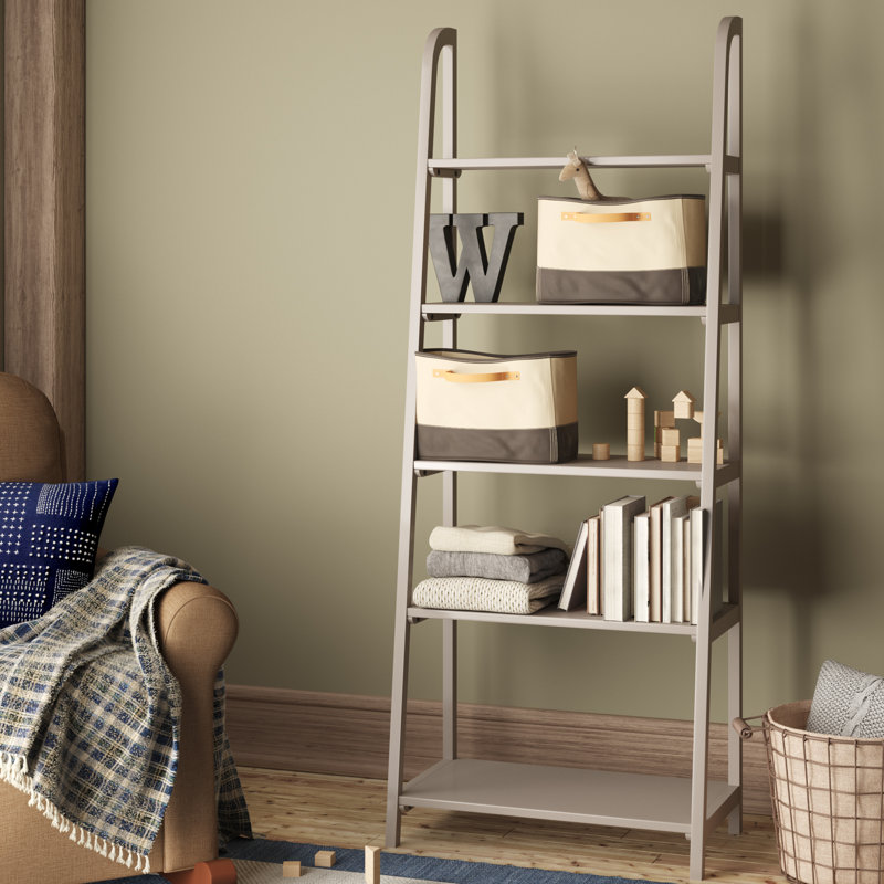 Birch Lane™ Lidio 72.2" H x 28" W Solid Wood Ladder Bookcase & Reviews